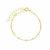 Pulseira Infantil de Bolinhas Banhada a Ouro