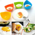 KIT 2 FORMAS PARA COZINHAR OVO POCHE EM SILICONE - AZUL - Fx International