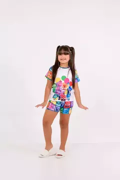 Manga Curta - Divertidamente - Menina - Meu Pijama