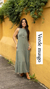 VESTIDO LONGO FRANZIDO EM CAMADAS - 3 MARIAS