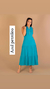 VESTIDO LONGO FRANZIDO EM CAMADAS - 3 MARIAS na internet