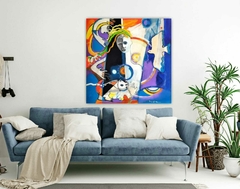 Acrílico sobre bastidor entelado. 100cm. X 100cm. (El marco es ilustrativo) - Virginia Rivera Arte