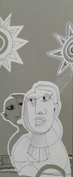 Collage. 30cm x 12 cm.