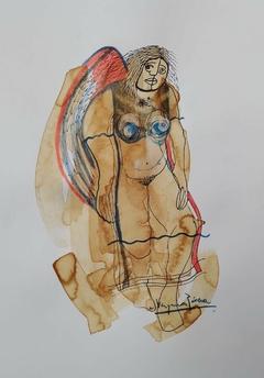 Dibujo. Tinta sobre papel. 30 cm. x 21 cm.