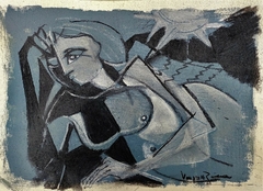Dibujo. Técnica mixta. 21cm x 30 cm.