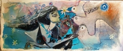 Pintura. 33 cm x 78 cm.