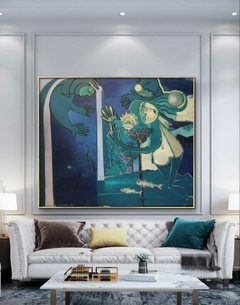 Imagen de Acrílico sobre tela. 150 cm x 180 cm (El marco es ilustrativo)