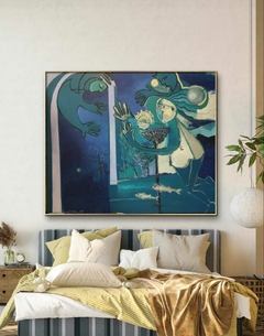 Acrílico sobre tela. 150 cm x 180 cm (El marco es ilustrativo) - Virginia Rivera Arte