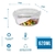 Pote Vidro Hermético Redondo Tampa Plastico - comprar online