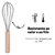 Batedor de Ovos Fue Silicone Bambu 32cm - Liquida Mix