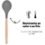 Colher para Cozinha Silicone Bambu 32cm - loja online