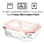 Kit 2 Potes De Vidro Herméticos Retangular 370ml na internet