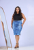 Saia Jeans Midi