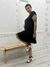 VESTIDO LINO CON VOLADO NEGRO en internet
