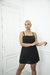 VESTIDO CREPE ANUDADO EN ESPALDA NEGRO - comprar online