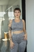 TOP CON TIRA JASPEADO GRIS en internet