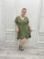 VESTIDO CRUZADO CREPE MILITAR - comprar online