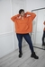 MAXI HOODIE CON PIEL NARANJA
