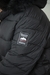 MAXI CAMPERON PUFFER CON PIEL NEGRO - comprar online