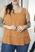 MUSCULOSA DOBLE CREPE NARANJA - comprar online