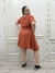 VESTIDO CRUZADO CREPE NARANJA en internet