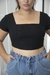 TOP CORSETTE MANGA CORTA NEGRO - comprar online