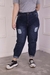 JEAN MOM CON ROTURAS AZUL
