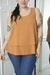 MUSCULOSA DOBLE CREPE NARANJA