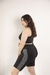 TOP CON TIRA JASPEADO NEGRO - comprar online