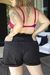 SHORT MOM CON FRUNCE EN CINTURA NEGRO en internet