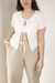 REMERA MORLEY ATADA EN FRENTE NATURAL - comprar online
