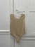 BODY CON ARANDELA BEIGE - comprar online