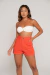 Short sevilha roupas lisas srt0215 vermelho