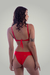 Soutien ruth cire vermelho e Calcinha bianca cire vermelho - comprar online