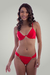 Soutien ruth cire vermelho e Calcinha bianca cire vermelho