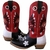 Bota Texana Masculina em Couro Bico Quadrado Salto Carrapeta Cocar Rozeta - comprar online