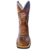 Bota Texana em Couro Legitimo Bico Quadrado Bordado Boi USA - Marabull Boots Country Fashion