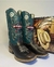 Bota Texana Masculina Bico Quadrado Salto Carrapeta Pbr - comprar online