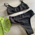 Bikini Tiro Alto Texturada