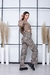 Wide-Leg Animal Print Claro en internet