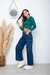 Wide-Leg Multicargo Azul - comprar online