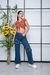 Wide-Leg Azul Oxido Estrellas - comprar online