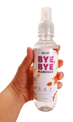 Bye Bye Manchas el quita manchas mágico para ropa, tela y tapicería