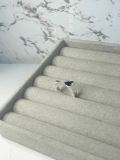 Anel Coração Liso Preto - comprar online