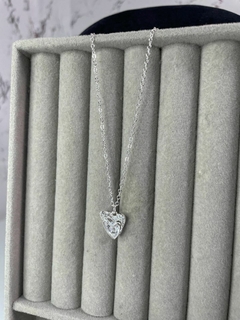 Colar Duo Coração Cravejado