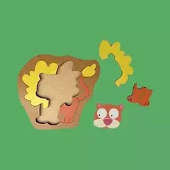 ROMPECABEZA DE MADERA ANIMALES