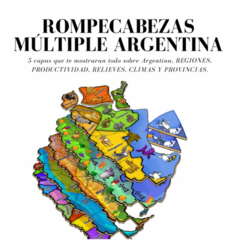 MAPA ARGENTNA 5 CAPAS MADERA