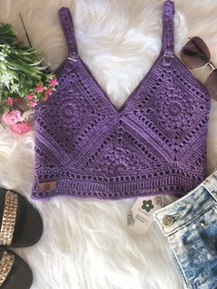 CROPPED CROCHÊ ARUNA - EVONKS OFICIAL 