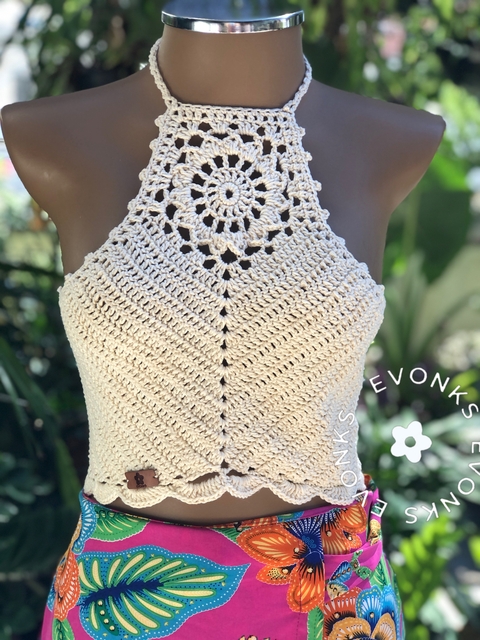 CROPPED CROCHÊ AYLA PÉROLA