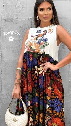 Imagem do VESTIDO CROPPED ESTAMPADO FLORECER INSP. FARM